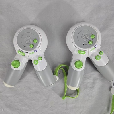 2 LeapTV Transforming LeapFrog Controller Gaming System Leap TV Remotes Works 