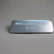 1989 Silver Ingot From M/P In Silver RAM  Certificate Number Engraved 22grams