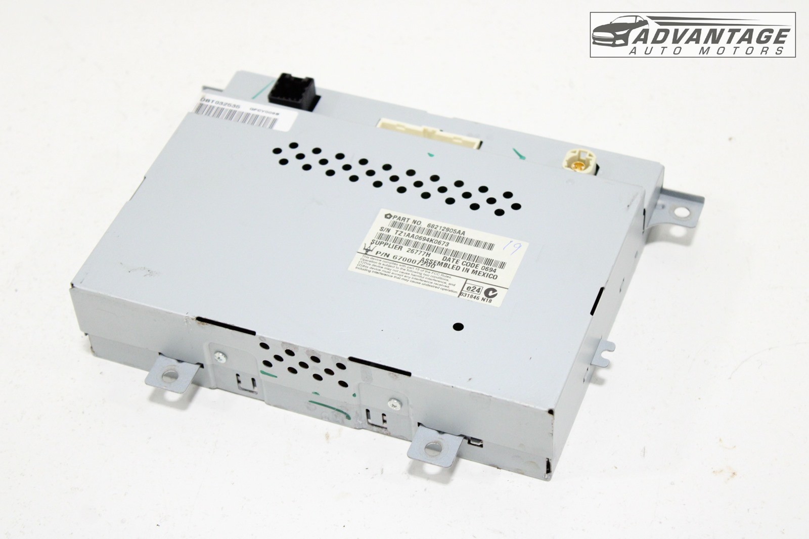 2014-16 MASERATI QUATTROPORTE DASH CENTER INFORMATION DISPLAY SCREEN MONITOR OEM