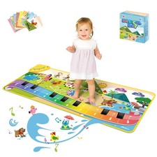 Toys Floor Piano Mat with 61 Animal Music Sounds, Baby Kid Sensory Educationa...