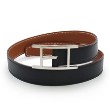 HERMES Easy Belt Box calfskin  Togo calfskin, Noir  Gold