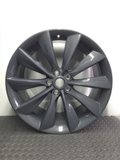 GENUINE TESLA MODEL S TURBINE 21" ALLOY WHEEL FRONT 8.5J 6005868-00-E UNDAMAGED 