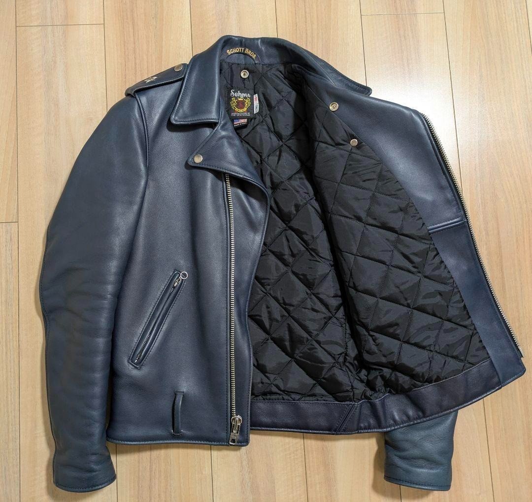 Schott 613UST ONESTAR レザージャケット LONG 36 One Star Perfecto® Leather Motorcycle Jacket