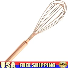 Stainless Steel Egg Whisk Beater Manual Kitchen Tool Easy Clean Versatile New