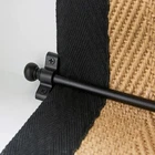 13  x Matt Black Stair Rods Ball Finials - 725mm x 10mm - Next Day Delivery