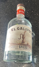 El Galipote Legendary Spiced Rum Based Premium Spirit EMPTY Glass Bottle & Cork