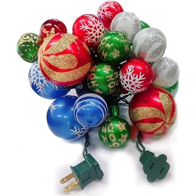itayak Christmas Ball Ornament Lights, 28ft 25 Bulbs Tree String Lights, Indo...