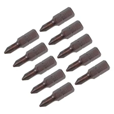 Phillips Bits 10pcs 1/4 Inch Hex Shank Magnetic Cross PH1 Screwdriver Bit 25mm
