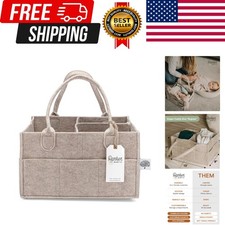 Parker Baby Diaper Caddy - Nursery Storage Bin and Car Organizer for Diapers ...