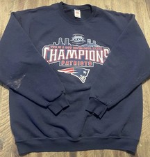Vintage New England Patriots Super Bowl Champions 2005 Sweatshirt Large Read