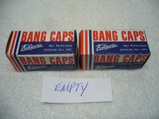LOT of 2 - VINTAGE 1970'S KILGORE BANG CAPS - EMPTY RESEALED BOXES - NO CAPS