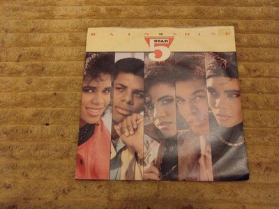 5 STAR-RAIN OR SHINE/SUMMER GROOVE PB40901(1986) VG/EX 7 INCH PICTURE SLEEVE