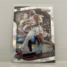 Kiki Iriafen 2025 Panini Prizm WNBA Ice Prizm Rookie Card #72 Washington Mystics