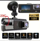 Dash Cam Super HD 1296p 3 Channel - Front, Interior With Mount New (no card)