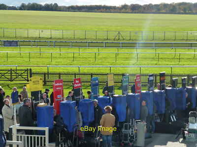 Photo 12x8 Behind the bookmakers boards - Rowley Mile Racecourse ...