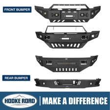 Hooke Road Bull Front Rear Bumper Wwinch Plate Fit Dodge Ram 2500 3500 10-18