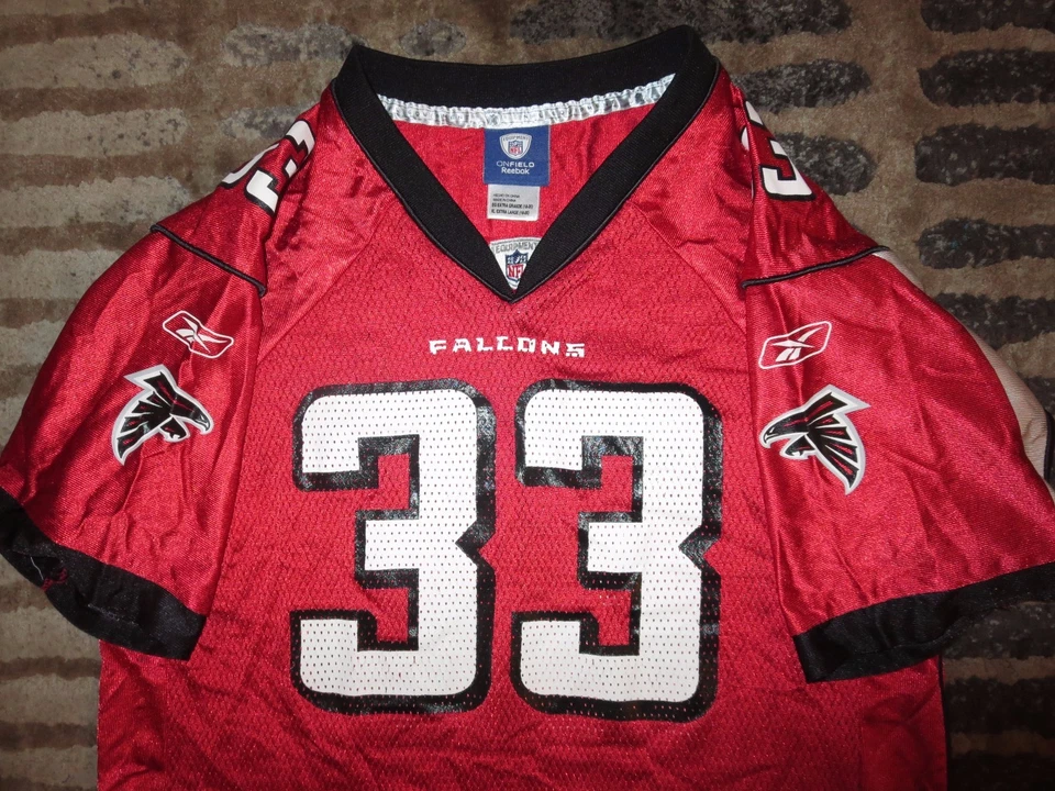 Camiseta deportiva juvenil de los Atlanta Falcons #33 Turner Reebok edición roja NFL XL 18-20 Foto 2 de 4