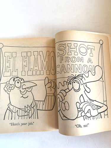 Bullwinkle and Rocky Cartoon Coloring Book Merrigold Press Vintage 1990 - Picture 7 of 8
