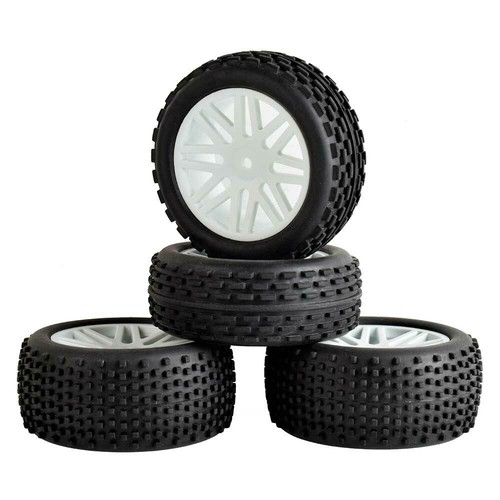 RC Off-Road Spoke Wheel Rim + Tires 4pcs For Redcat 1/10 Tornado EPX Buggy 94107 - Picture 5 of 31