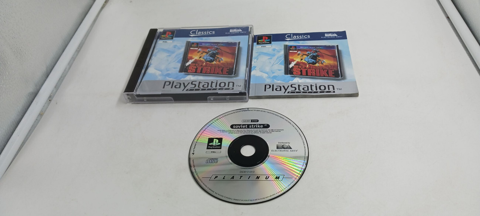Jeu PlayStation 1 Soviet Strike - Jaquette PAL FR, Bon État, Éditeur Sony