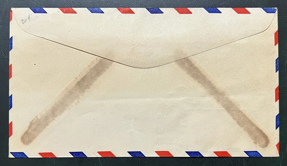 1946 AIRPLANE PHOTO CACHETED NEW 5C AIR MAIL RATE WASHINGTON DC FDC COVER - Image 3 of 3