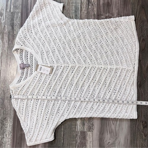 Chicos NWT Womens Zyana Dolman Short Sleeve Pullover Open Knit Sweater Large - Picture 12 of 12