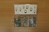 Schlauchklemmen Sortiment Box Schlauchschellen Set Schlauch Klemmen Satz 40-Tlg