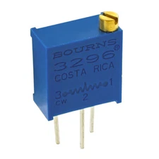 BOURNS 3296Y-1-502 TRIMMER POTENTIOMETER 5K Ω 10% 1/2W TOP ADJ 25 Turn THR HOLE