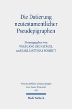 Die Datierung Neutestamentlicher Pseudepigrap...