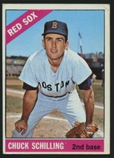 Topps Baseball Card 1966 #6 Chuck Schilling