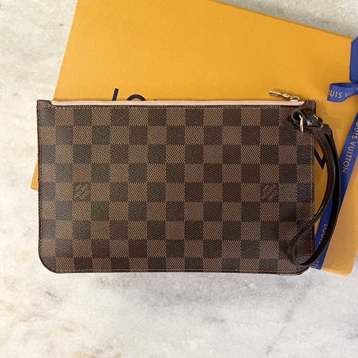 Louis vuitton damier wristlet sale