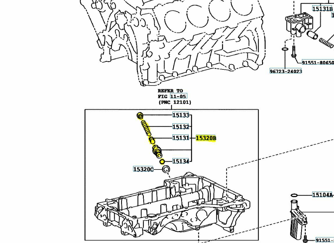 Toyota Genuine 1532051020 Regulator Assy Oil Pressure 15320-51020 OEM ...