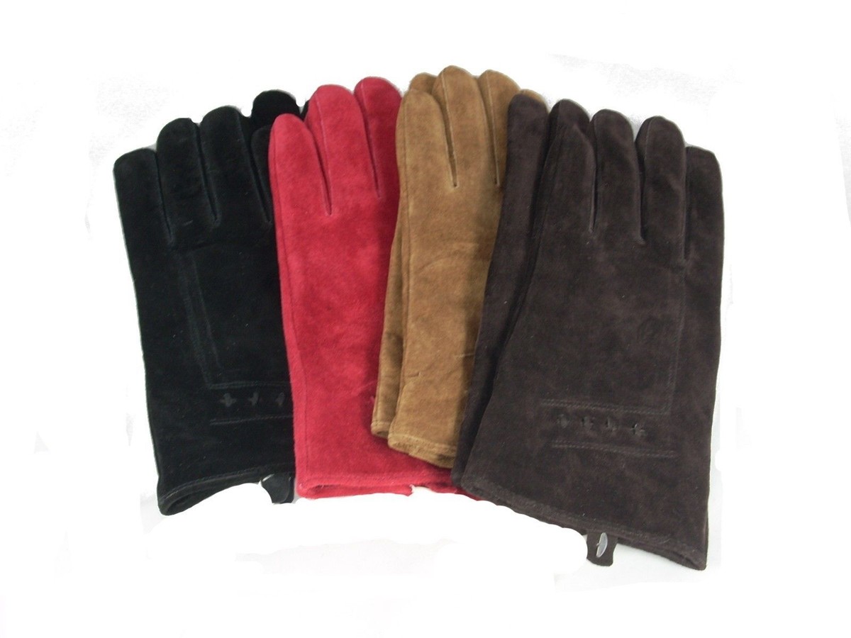 Genuine Dorfman Pacific (DPC) Pig Suede Gloves