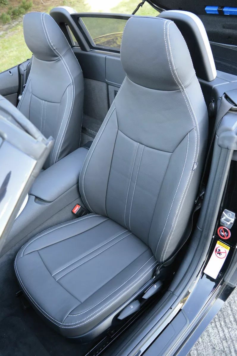 BMW Z4 E89 Tailored CAR SEAT COVERS Black Leatherette Custom
