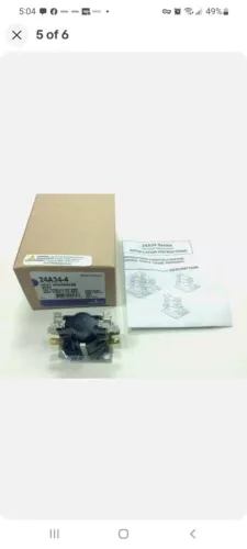 (5D4) NEW, 24A34-4 White Rogers Fan & Heat Sequencer Mobile Home Furnace Emerson