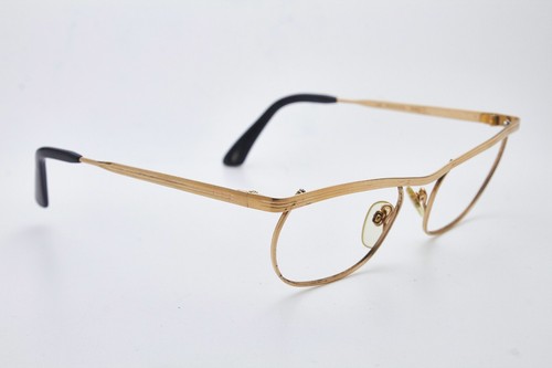 1970s vintage gold plated eyeglasses RODENSTOCK CORA 1/10 12k gold cat eye frame - Picture 8 of 12