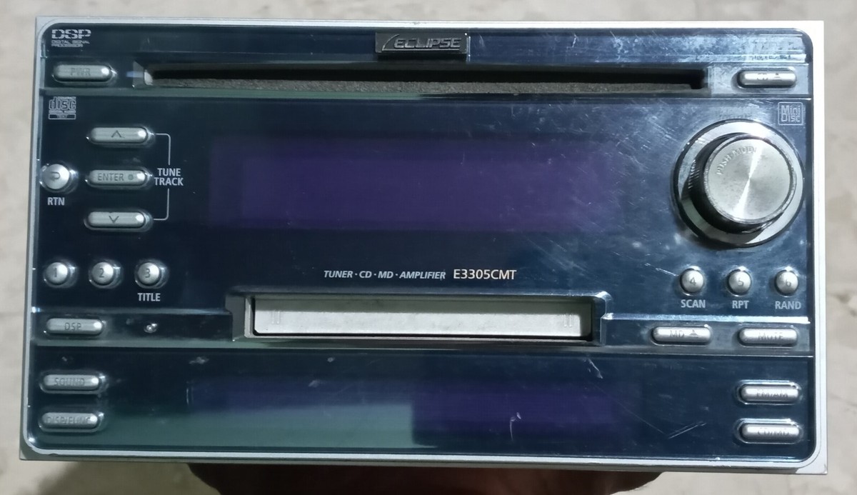 Eclipse E3305CMT CD MD Radio Tuner Receiver classic old school