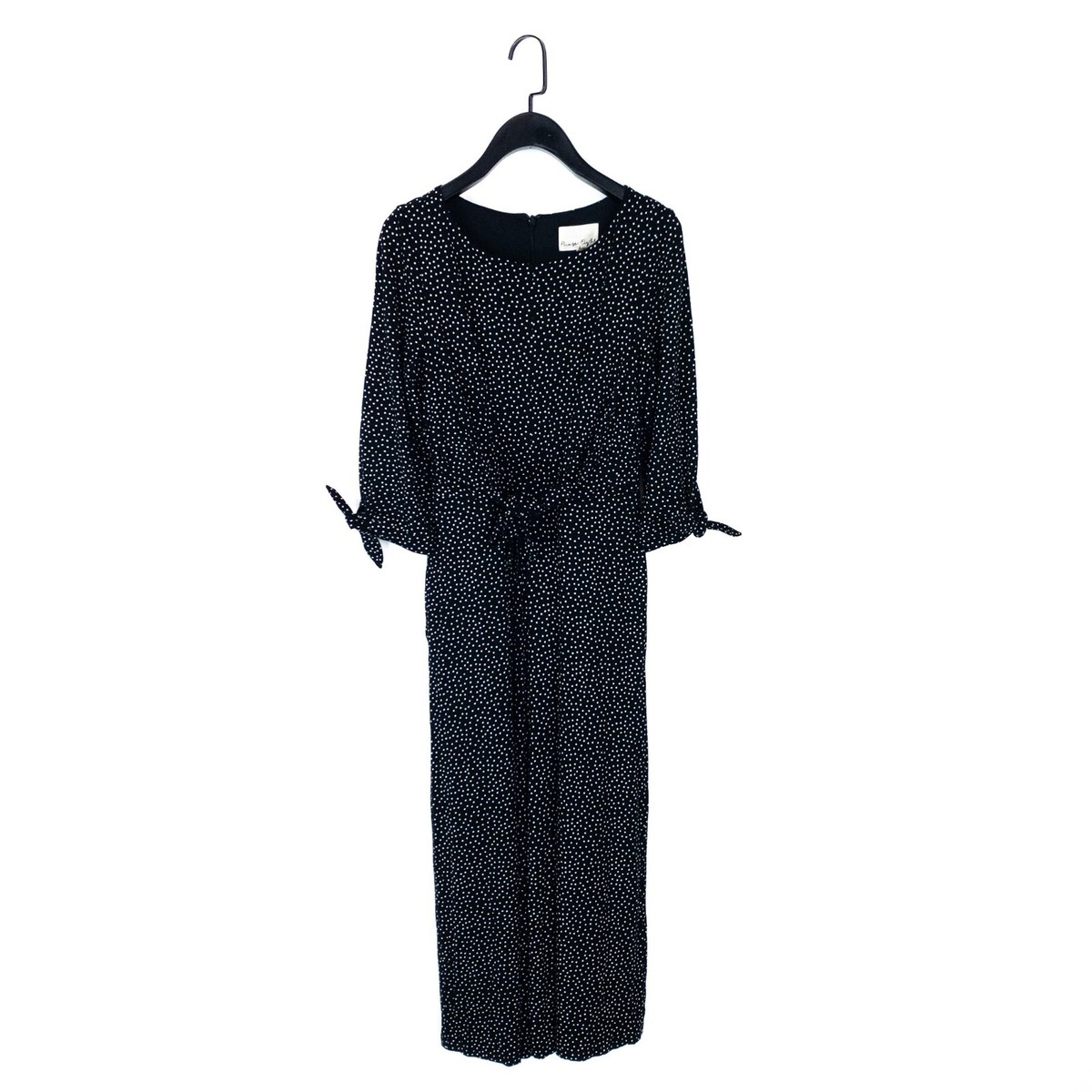 Phase Eight Black Polka Dot Amber Spot Jumpsuit Jersey Wide Leg