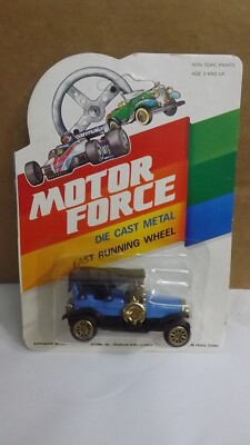 Motor Force Diecast Mini Blue Classic Car