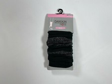 Danskin Now Black Shimmer Leg Warmers 1 Pair NEW NWT