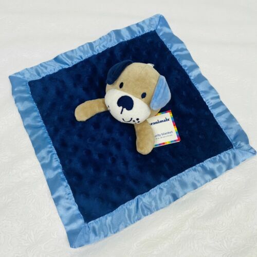 Puppy Lovey Security Blanket Plush Soft Blue Save Our Sleep Tizzie