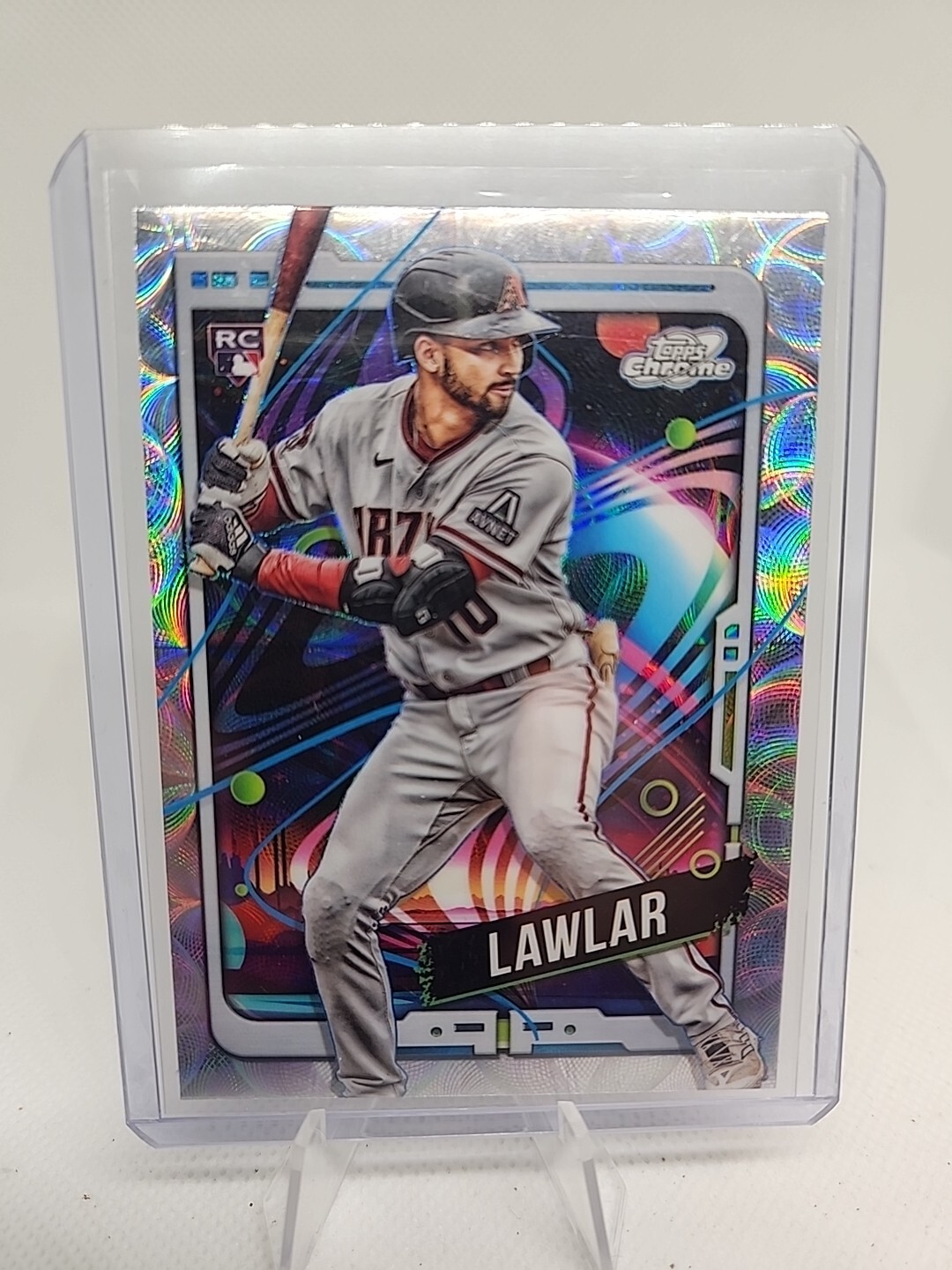 2024 TOPPS COSMIC CHROME NUCLEUS REFRACTOR RC JORDAN LAWLAR DIAMONDBACKS #5