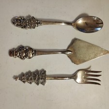 3 Piece Large Christmas Serving Utensils