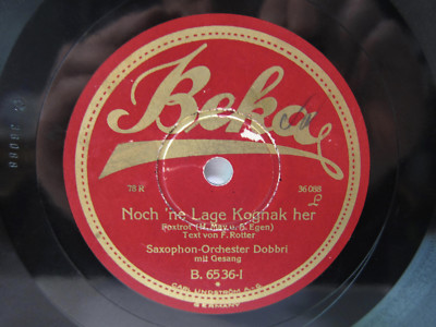 78rpm SAXOPHON ORCH. DOBBRI - Wie wohl ist mir am Wochenend - BEKA SCHLAGER 1928