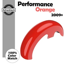 19" Reveal Wrapper Hugger Front Fender PERFORMANCE ORANGE Fits 09+ Harley