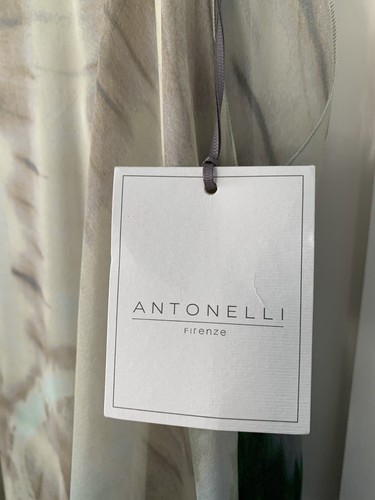 Antonelli SIlk Off One Shoulder Drapey Tunic Top Multicolor IT 40 or US 4 or S - Picture 9 of 15