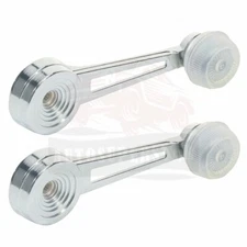 2 PCS Chrome White Inside Left Right Side Window Crank Handle For Ford Bronco