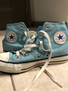 neon blue converse