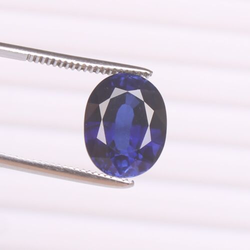 Piedra preciosa natural zafiro azul cachemira 11,20 quilates corte ovalado certificado sin calentar - Imagen 1 de 9