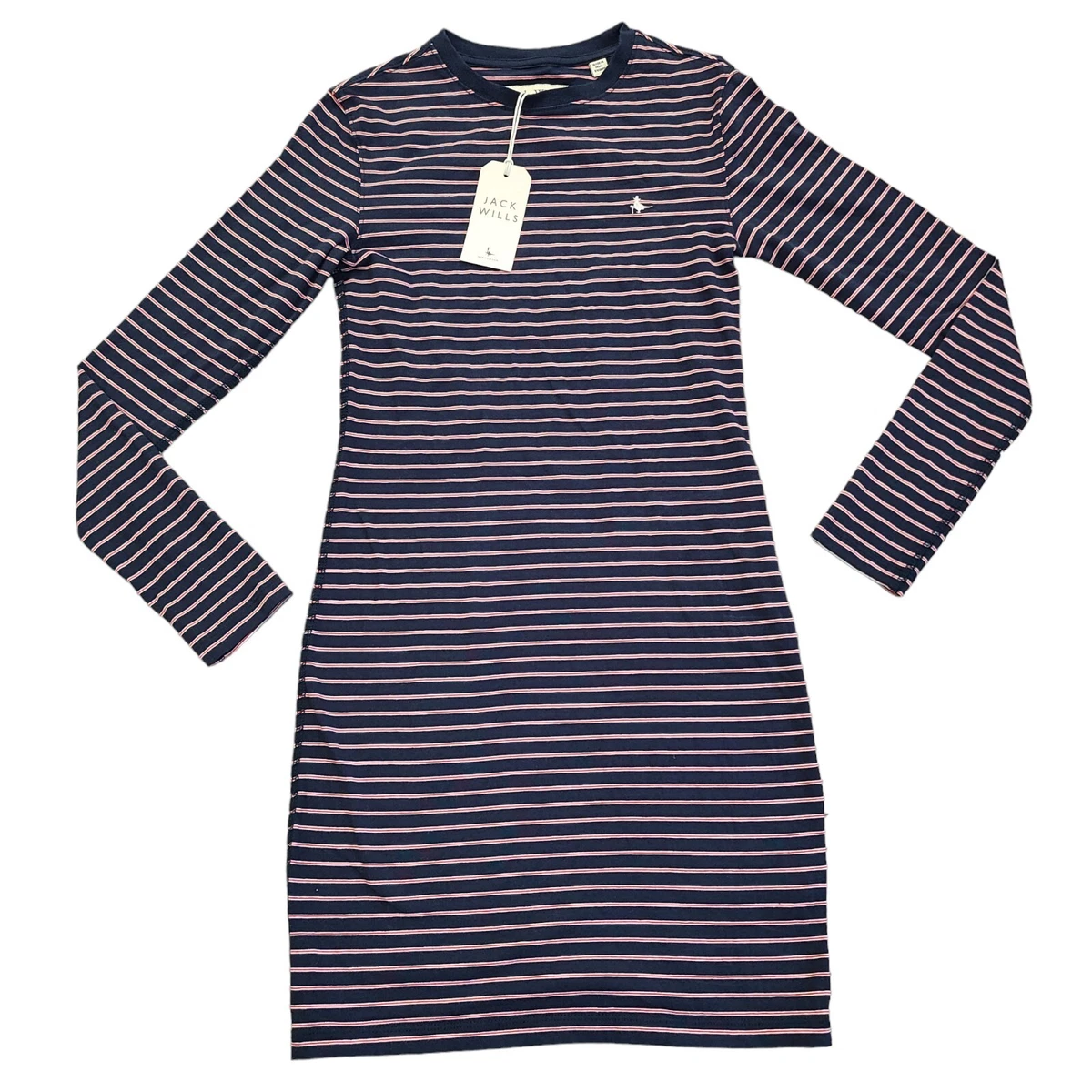 jack wills blue dress Jack Wills Blue and White Patchwork Denim Blazer, Fitted Single Button   RareJule Vintage